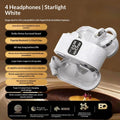 New Q16 In-Ear 2-in-1 Couple Earphones LED Power Display Noise Reduction Long Endurance Fashion Ear-Clip  Headsets For Game