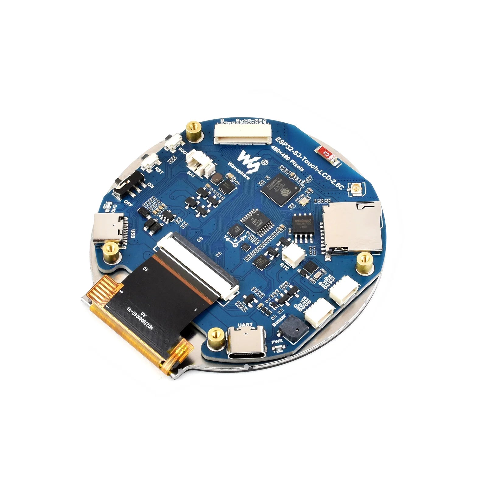 ESP32 ESP32-S3 2.8-inch circular LCD screen development board with 32-bit LX7 dual core processor 480 × 480,WiFi/Bluetooth BLE 5
