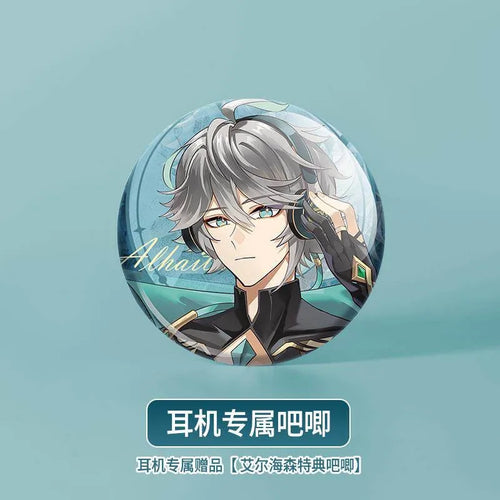 Anime Over-Ear Bluetooth Wireless Headphones Alhaitham Xiao Umbrella-Handle Wanderer Venti Notification Sound Headphones