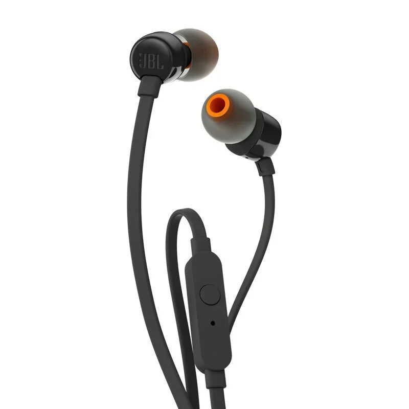 JBL TUNE 110 Officially Authorized Wired In-ear Headphones Built-in Microphone 3.5mm Interface Silicone Ear Cap for Sports Call