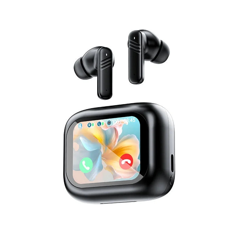 Full Touch Screen In-Ear Headphones With Active Noise Cancellation Bluetooth 5.4 Supports Applications Long Battery Life